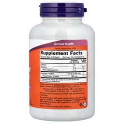 NOW Foods, 向日葵卵磷脂，1,200 毫克，100 粒軟凝膠