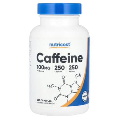 Nutricost, 咖啡萃取，100 毫克，250 粒膠囊
