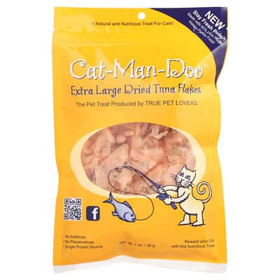 Cat-Man-Doo, 特大貓食幹金槍魚片，1 盎司（28 克）
