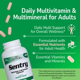 21st Century, Sentry，成年人復合維他命與多礦物質補充劑，300 片