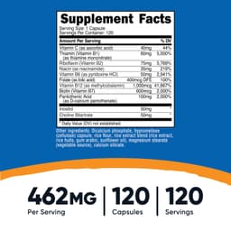 Nutricost, 維他命 B 複合物，120 粒膠囊