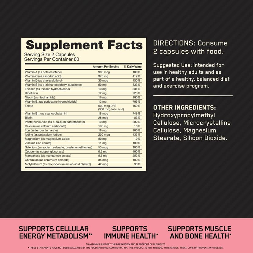 Optimum Nutrition, Opti-Women®，針對活躍女性的多維他命，120 粒膠囊