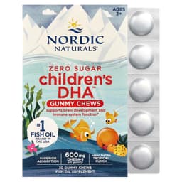 Nordic Naturals, 兒童 DHA™ 軟咀嚼片，3 歲以上，熱帶水果味，30 粒（每粒 355 毫克）