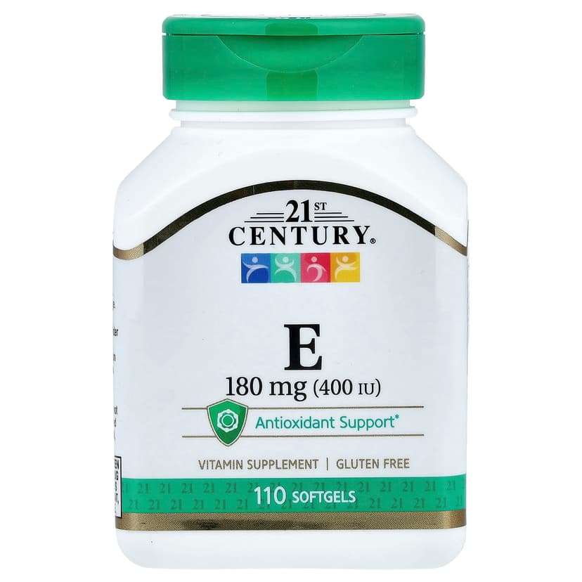 21st Century, 維他命 E，180 毫克（400 國際單位），110 粒軟膠囊