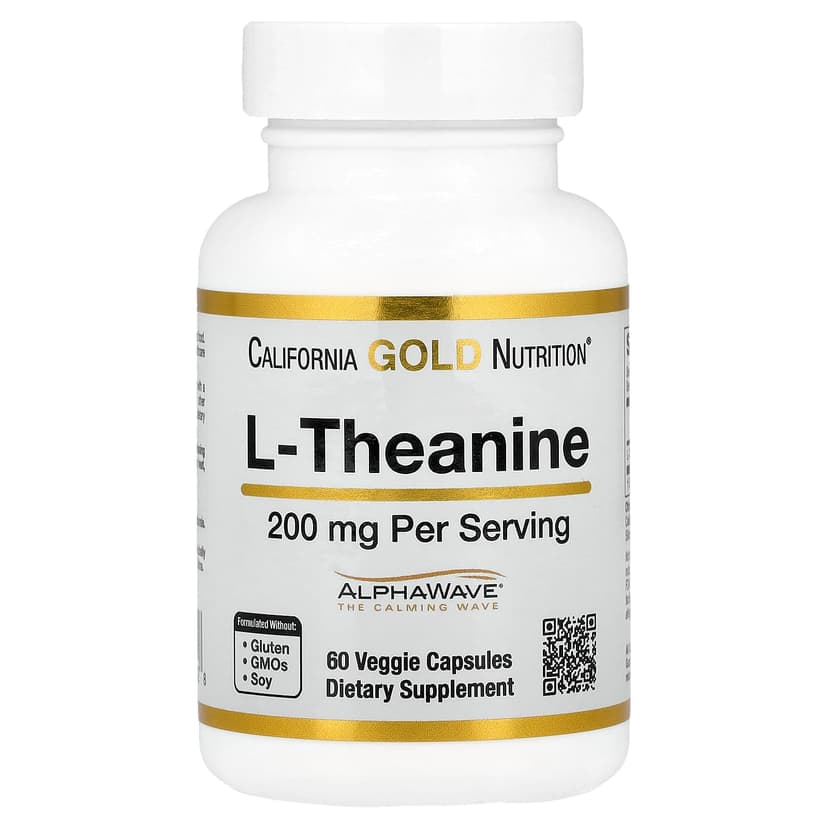 California Gold Nutrition, L-茶氨酸，含 AlphaWave®，200 毫克，60 粒素食膠囊