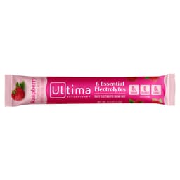 Ultima Replenisher, 6 種必需電解質，日常電解質混合飲品，樹莓味，10 條，每條 0.11 盎司（3.2 克）
