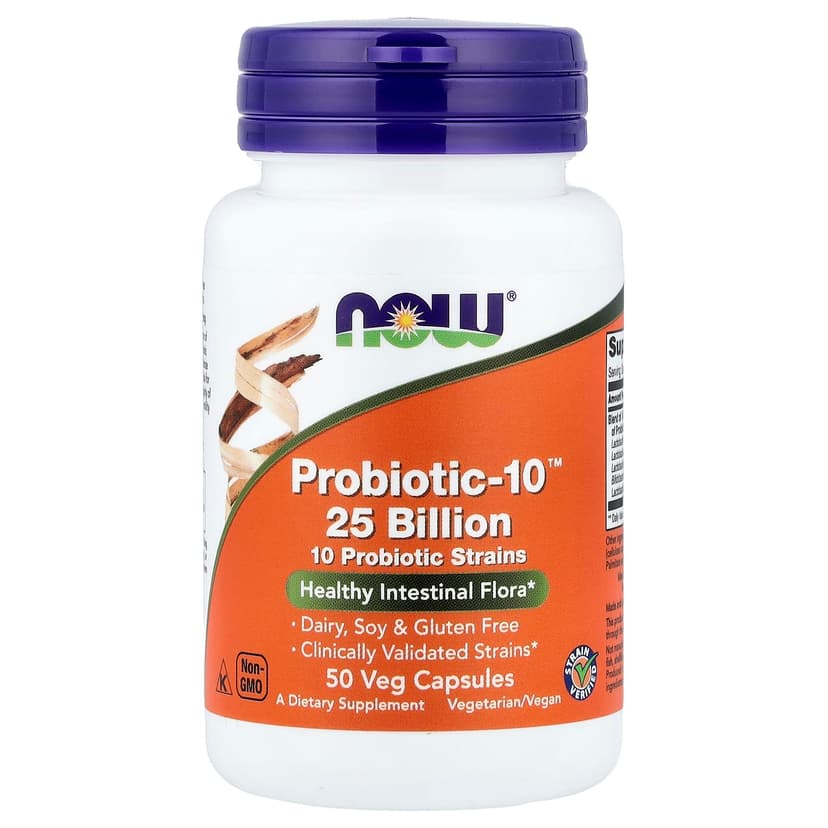 NOW Foods, Probiotic-10™ 250 億，50 粒素食膠囊