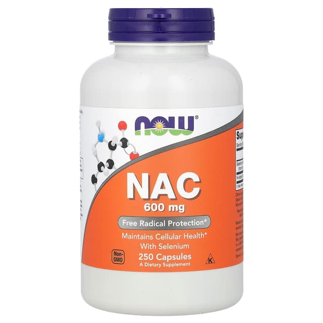NOW Foods, NAC，600 毫克，250 粒膠囊