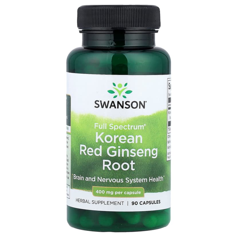 Swanson Vitamins, 多面®高麗紅參根，400 毫克，90 粒膠囊