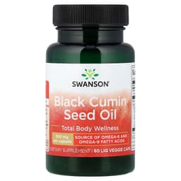 Swanson Vitamins, 黑種草籽油，60 粒液體素食膠囊