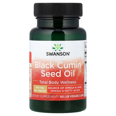 Swanson Vitamins, 黑種草籽油，60 粒液體素食膠囊