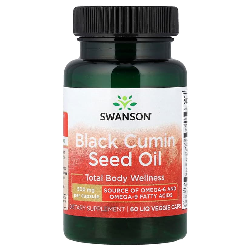 Swanson Vitamins, 黑種草籽油，60 粒液體素食膠囊