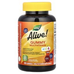 Nature's Way, Alive! 兒童，多維他命膠囊，櫻桃、橙子和葡萄味，60 粒軟糖