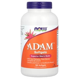 NOW Foods, ADAM™，高級男性複合維他命，180 粒軟凝膠
