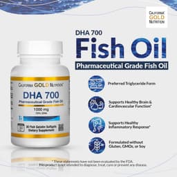 California Gold Nutrition, DHA700 魚油，超濃縮，1,000 毫克，30 粒魚明膠軟凝膠