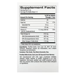 California Gold Nutrition, 嬰兒 DHA，含維他命 D3 和 EPA 的 Omega-3s，2 液量盎司（59 毫升）