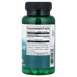 Swanson Vitamins, L-鳥氨酸，遊離態，500 毫克，60 粒素食膠囊