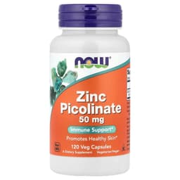 NOW Foods, Zinc Picolinate，50毫克，120粒素食膠囊