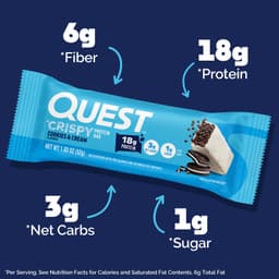 Quest Nutrition, 蛋白棒，脆奶油曲奇，12 根，每根 1.83 盎司（52 克）
