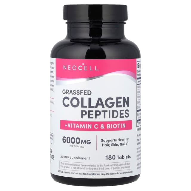 NeoCell, 超級膠原蛋白 + 維他命 C 和生物維他命，180 片