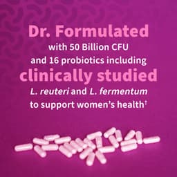 Garden of Life, Dr. Formulated 益生菌，女性每日一次，500 億，30 粒素食膠囊