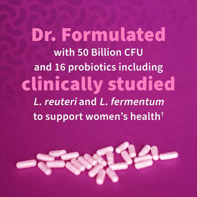 Garden of Life, Dr. Formulated 益生菌，女性每日一次，500 億，30 粒素食膠囊