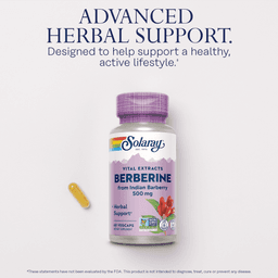 Solaray, Berberine, 500mg, 60 VegCaps