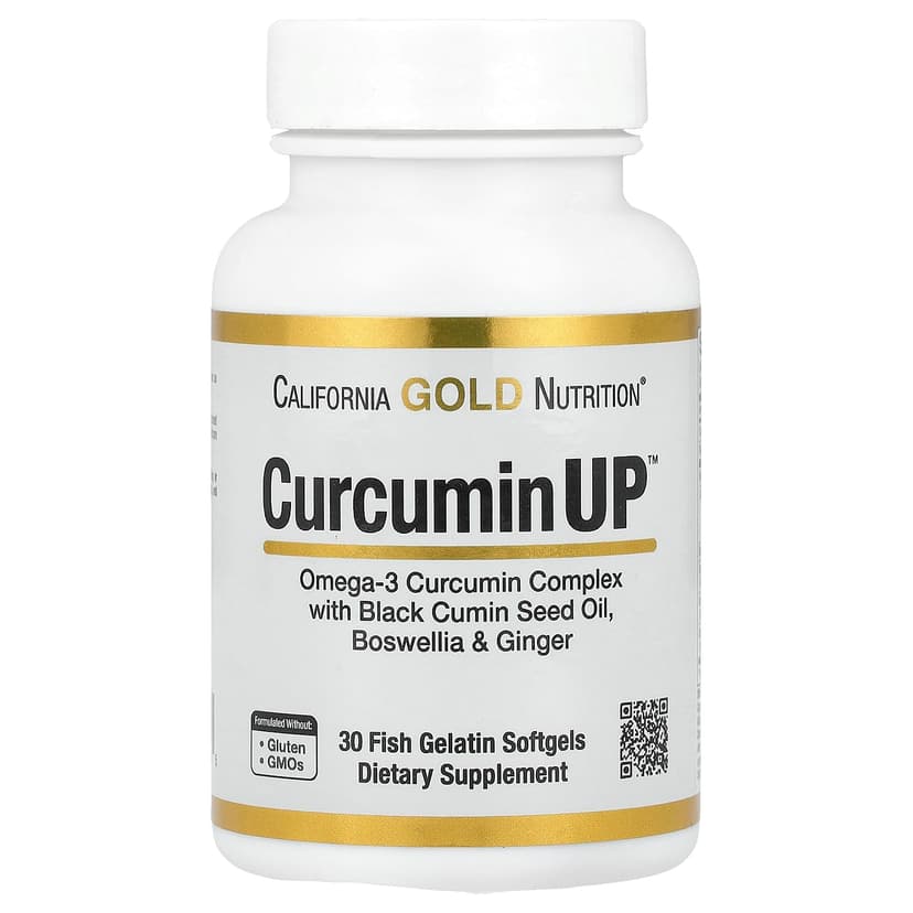 California Gold Nutrition, CurcuminUP™ 魚明膠軟膠囊，含 Omega-3 姜黃素複合物、黑種草籽油、乳香和生姜，30 粒