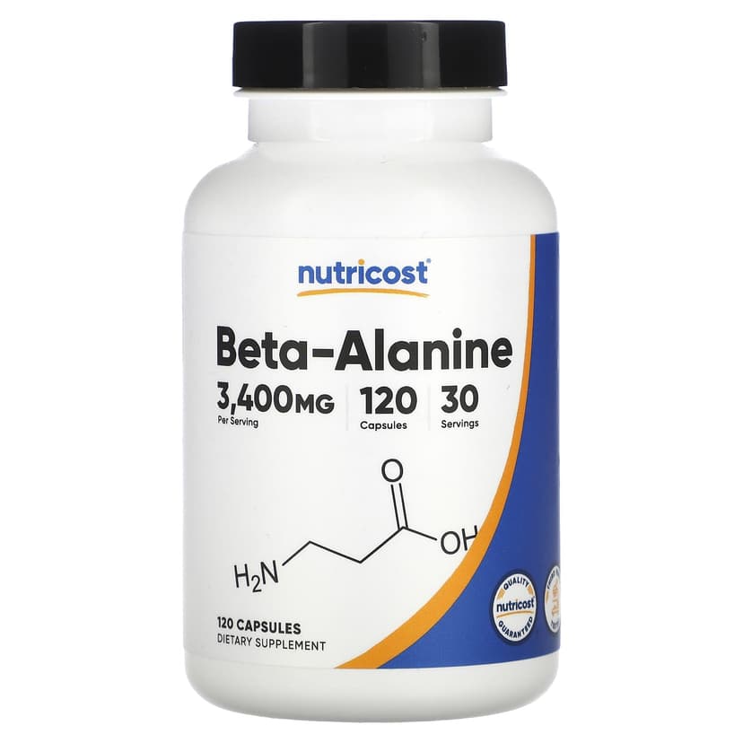 Nutricost, β-丙氨酸，3400 毫克，120 粒膠囊（每粒膠囊 850 毫克）