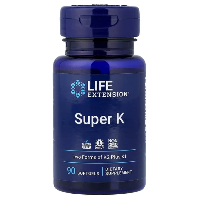 Life Extension, 精選維他命 K，90 粒軟凝膠