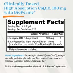 Doctor's Best, 高吸收輔酶 Q10，100 毫克，120 粒軟膠囊