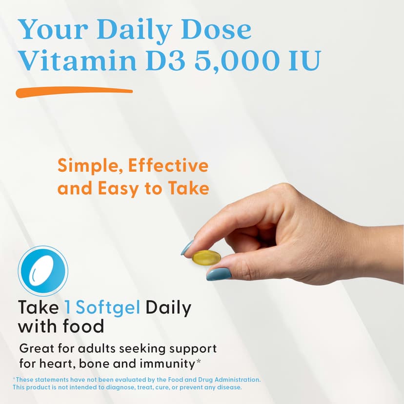 Doctor's Best, 維他命 D3 軟膠囊，125 微克 (5,000 IU)，180 粒裝