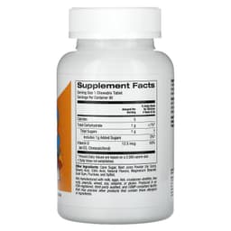 California Gold Nutrition, 兒童維他命 D3 咀嚼片，天然櫻桃味，12.5 微克（500 國際單位），90 片素食片