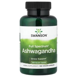 Swanson Vitamins, Full Spectrum® 南非醉茄，100 粒全素膠囊（每粒 450 毫克）