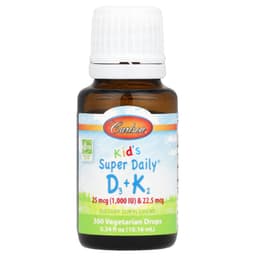Carlson, Kid's Super Daily® D3 + K2，0.34 液量盎司（10.16 毫升）
