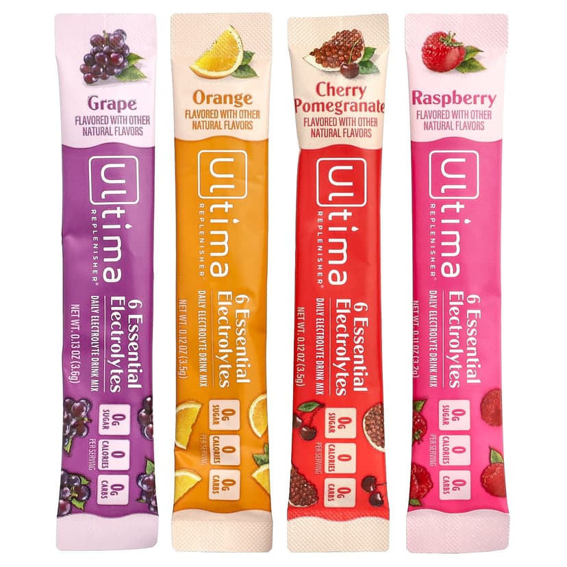 Ultima Replenisher, 6 種必需電解質，每日電解質混合飲品，多種口味，20 條