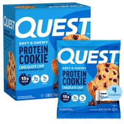 Quest Nutrition, 蛋白餅乾，巧克力碎，4 包，每包 2.08 盎司（59 克）