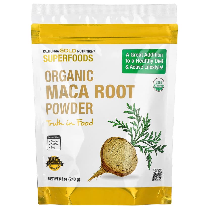 California Gold Nutrition, SuperFood，認可有機祕魯瑪卡根粉，8.5 盎司（240 克）