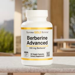 California Gold Nutrition, Berberine Advanced 小檗鹼素食膠囊，Berbevis Phytosome，含小檗鹼磷脂複合物和葵花卵磷脂，550 毫克，60 粒