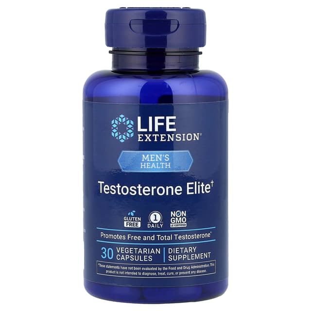 Life Extension, 睾酮精華、30 粒素食膠囊