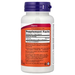 NOW Foods, MK-7，維他命 K-2，100 微克，120 粒素食膠囊