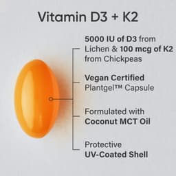 Sports Research, D3 + K2，植物基，120 粒素食軟膠囊