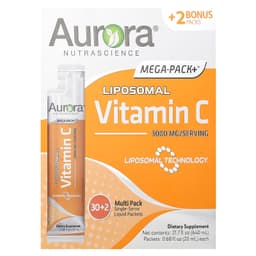 Aurora Nutrascience, Mega-Pack + 脂質體維他命 C，32 包，每包 0.68 液量盎司（20 毫升）
