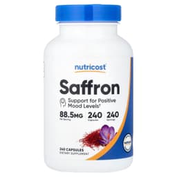 Nutricost, 番紅花，88.5 毫克，240 粒膠囊