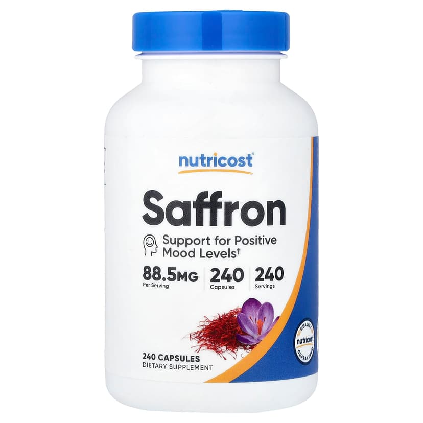 Nutricost, 番紅花，88.5 毫克，240 粒膠囊