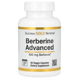 California Gold Nutrition, Berberine Advanced 小檗鹼素食膠囊，Berbevis Phytosome，含小檗鹼磷脂複合物和葵花卵磷脂，550 毫克，60 粒