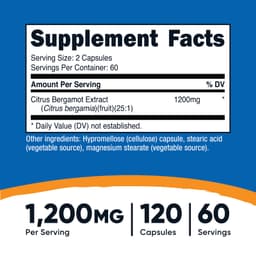 Nutricost, 金弗手，1200 毫克，120 粒膠囊（每粒膠囊 600 毫克）