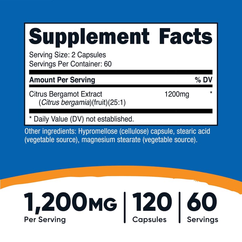Nutricost, 金弗手，1200 毫克，120 粒膠囊（每粒膠囊 600 毫克）