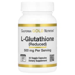 California Gold Nutrition, L-谷胱甘肽（還原型），500 毫克，30 粒素食膠囊