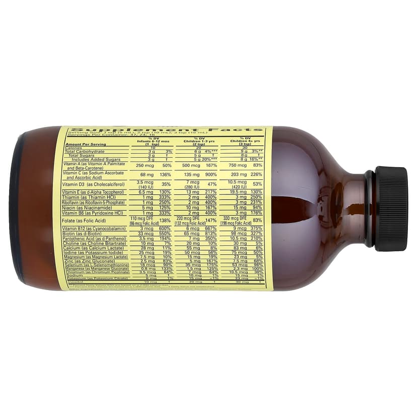 ChildLife Essentials, 多維他命和礦物質，天然橙子/芒果味，8 液量盎司（237 毫升）